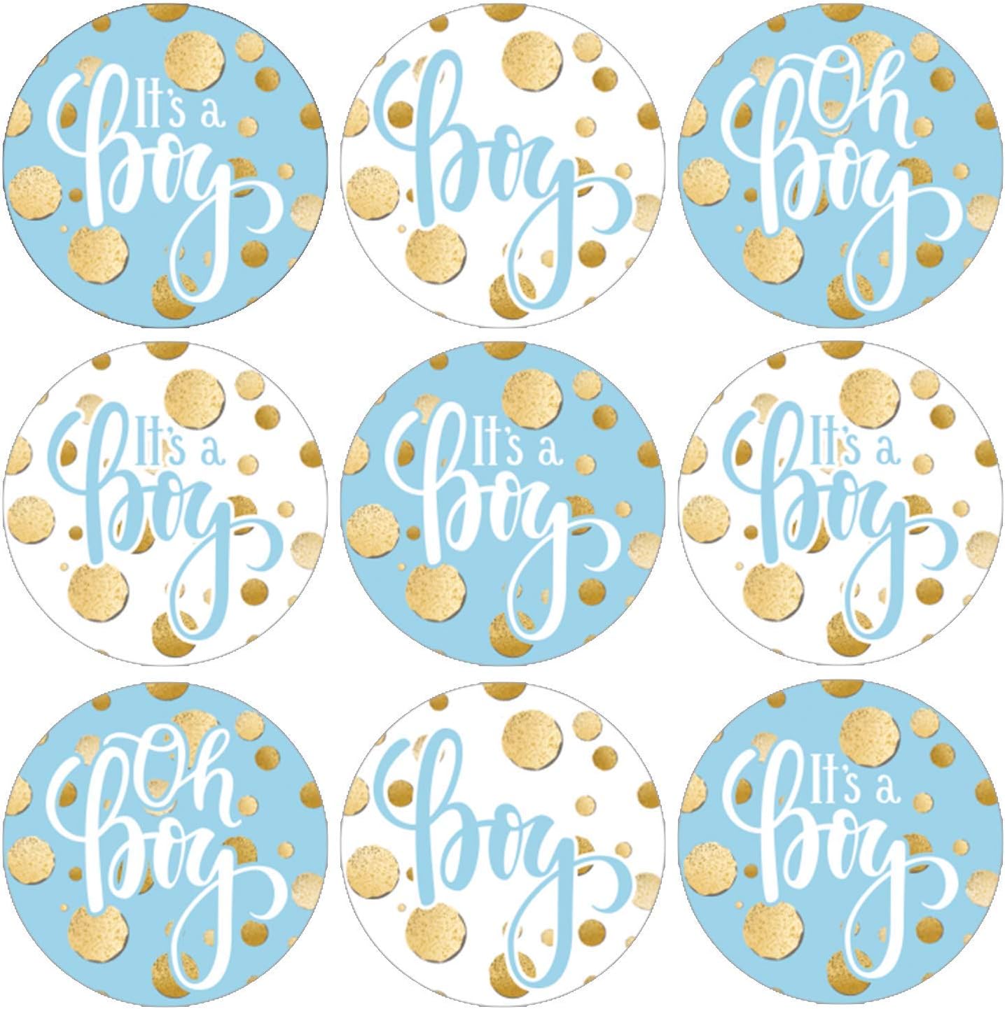 baby shower boy stickers