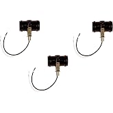 Creative Hobbies 3 Pack - Double Bulb Socket, 2-Light Twin Cluster Socket, Incandescent Lampholder, Medium Base E26 Phenolic Double Light Socket, with 1/8 IP Bracket, Wire Leads