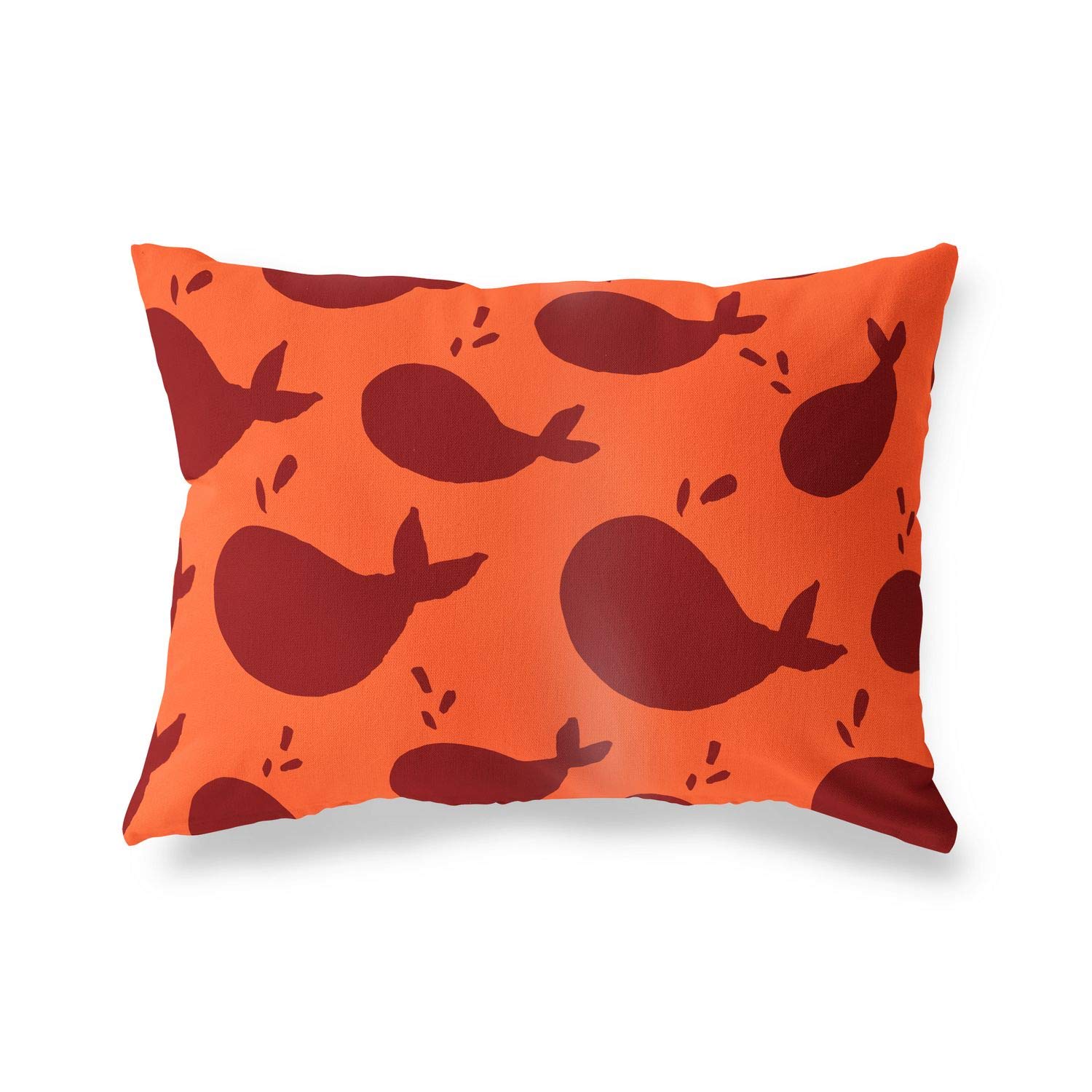 BonaMaison Decorative Cushion Cover, Orange Bordeux Throw Pillow Covers, Home Decorative Pillowcases for Livingroom, Sofa, Bedroom, Size: 45X60 Cm - Designed and Manufactured in Turkey
