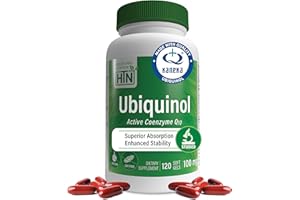 Health Thru Nutrition Ubiquinol 100mg 120 Softgels as Kaneka QH Reduced CoQ-10 | Stabilized - 3rd Party Tested | Enhanced Bioavailability | Cardiovascular & Mitochondria Function Support | Non-GMO