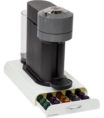 Porte-capsules Vertuo Pour 40 Dosettes - Rangement Machine à Café Nespresso - Tiroirs Métal - Gain De Place
