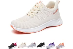 GENERIC Womens Orthopedic Bowling Shoes, Breathable Comfortable Universal Slide Sole, Lightweight Mesh Athletic Slip on Sneakers
