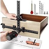 Cabinet Hardware Jig for Handles and Pulls,Aluminum Alloy Cabinet Door Handle Jig for Doors and Drawers,Adjustable Cabinet Handle Template Tool Door for Drawer Front Knobs Handles and Pulls