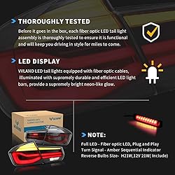 VLAND Led Tail Lights Compatible with BMW 3-Series