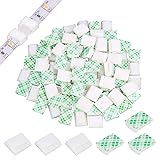 PETKNOWS 120 PCS Light Strip Mounting Clips White