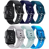 ViCRiOR Bands for Amazfit GTS 4/ GTS 4 Mini/GTS 3/ GTS 2/ GTS 2e/ GTS 2 mini/GTS Women Men, Soft Silicone Sport Replacement Strap for Amazfit Bip 3 Pro/Bip 3/ Bip U Pro/Bip Lite/Bip S lite