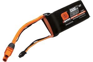 Spektrum 11.1V 1300mAh 3S 30C Smart LiPo Battery: IC3, SPMX13003S30M