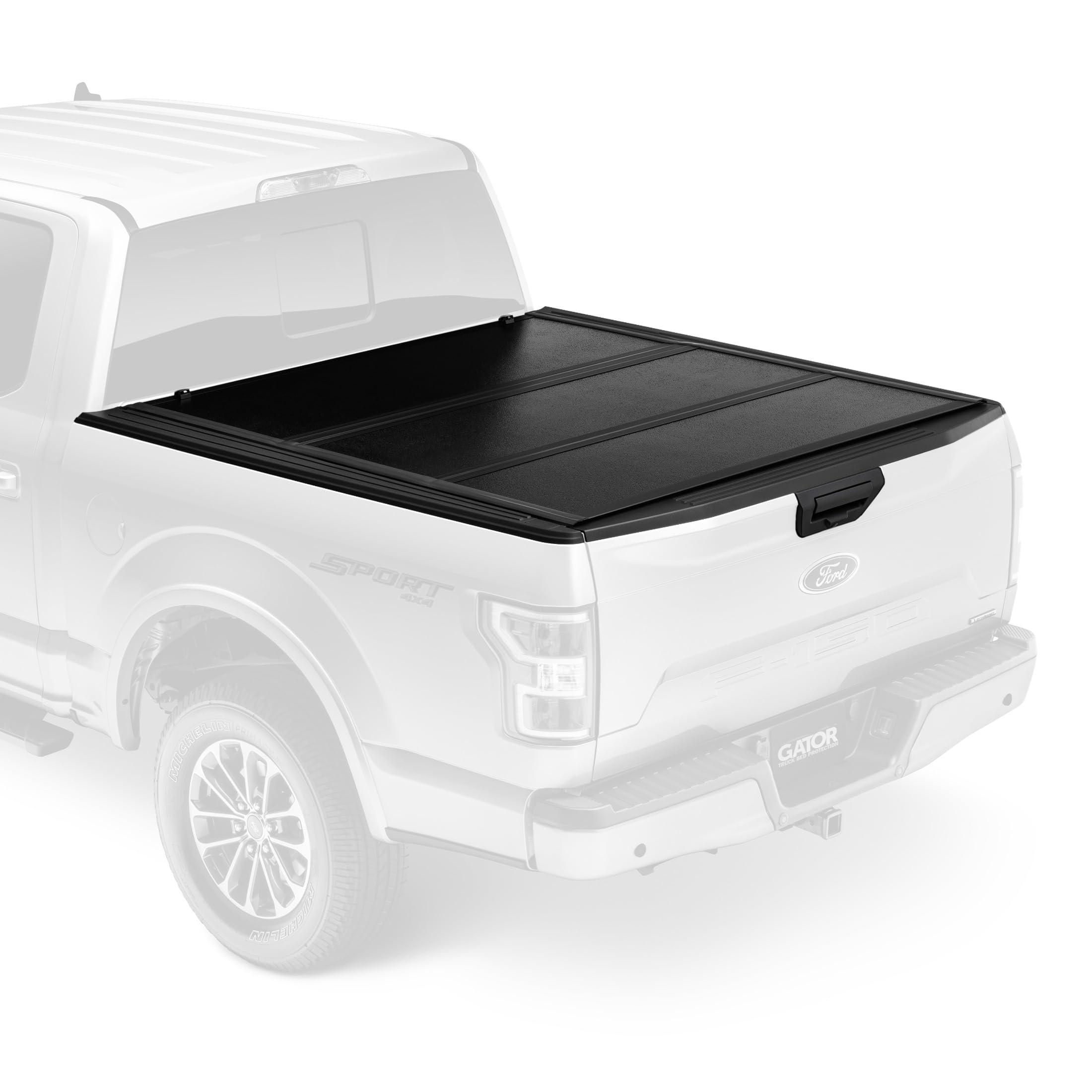 Photo 1 of Gator EFX Hard Tri-Fold Truck Bed Tonneau Cover - Heavy-Duty Truck Bed Protection - Durable Aluminum Panels - Hard Folding Tonneau Cover - 2021-2025 Ford F-150 (incl. Raptor/Lightning) - 6'7" Bed