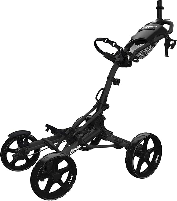 Clicgear Model 8+ 4Wheel Golf Push Cart (Black), Golf Cart