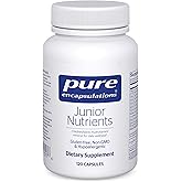 Pure Encapsulations Junior Nutrients - Kids & Teens Multivitamin - Without Iron - with Calcium, Vitamin D3 & Vitamin C - Non-GMO & Vegetarian - 120 Capsules