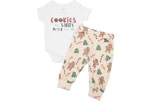 UNIQUE BABY Baby Boys Girls 2pc Outfit Set Short Sleeve Bodysuit with Pants