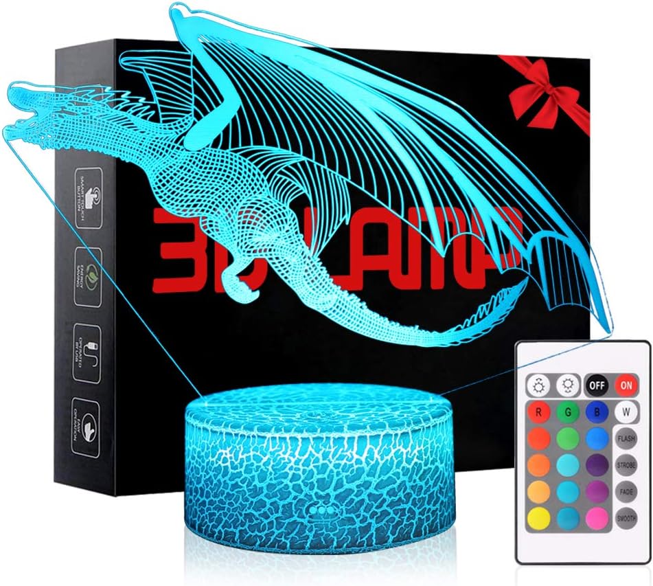 Dragon Gifts for Boys, Dimmable Night 