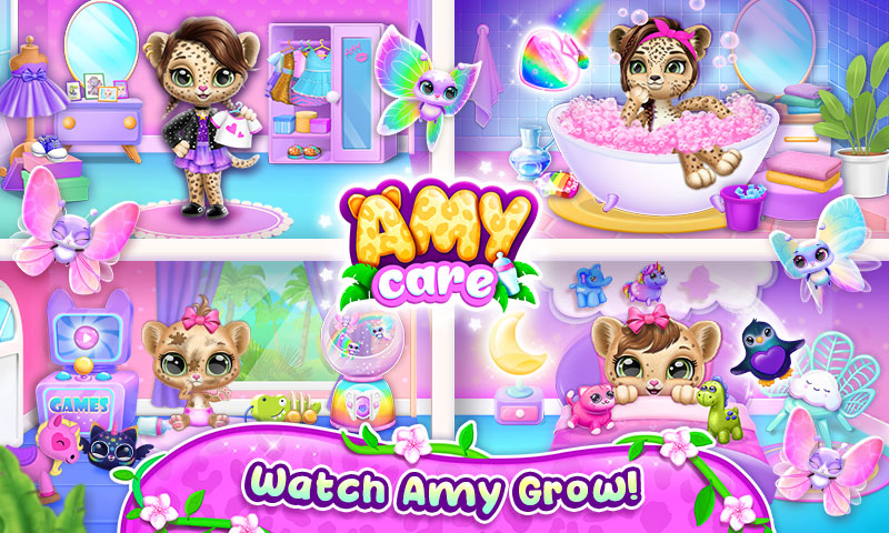 Amy Care - My Leopard Baby - Raise a Cute Jungle Friend!:Amazon.com