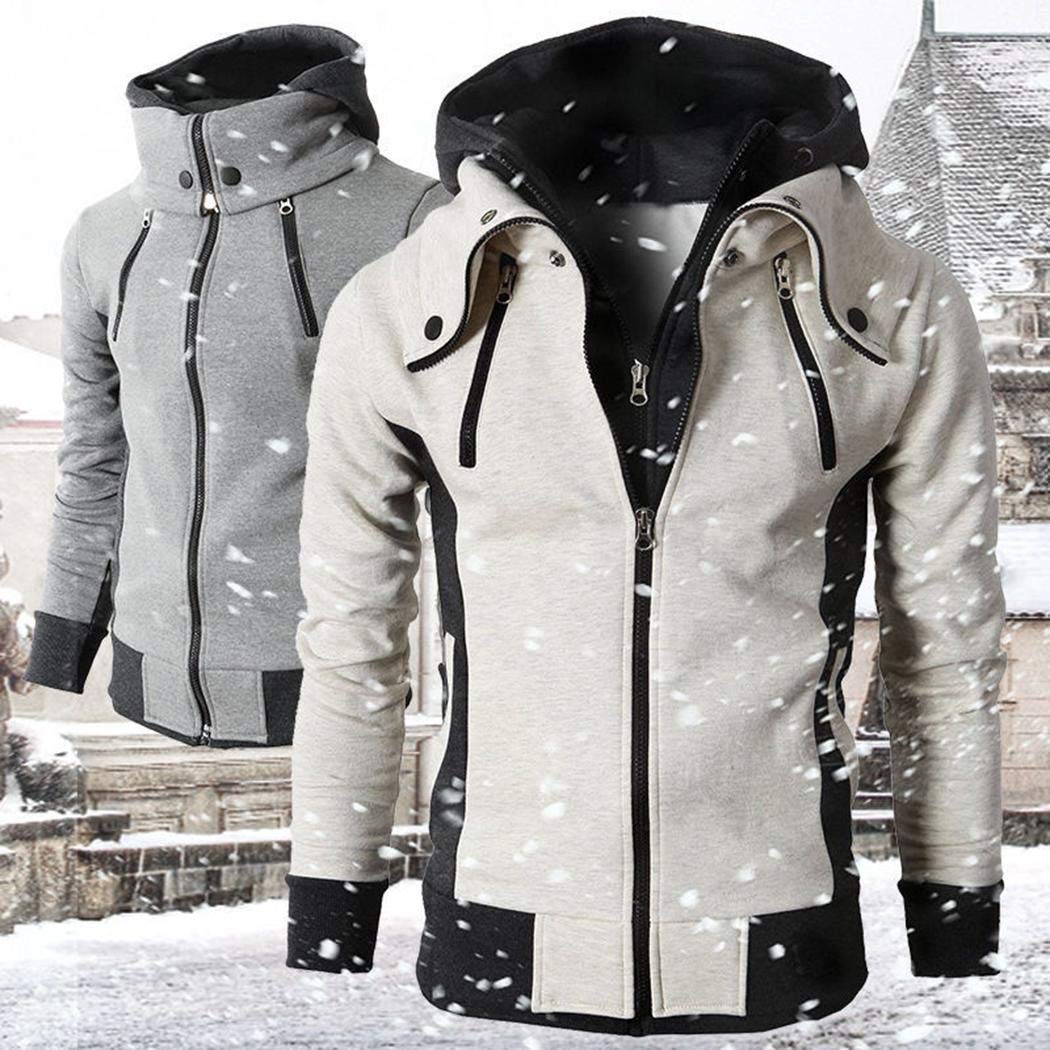 nernes Capispalla con Cappuccio Antivento Esterno Ispessimento Casual da Uomo di Nuova Moda Felpe Sportive con Cappuccio