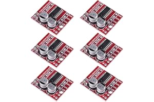 6 Pack Mini L298N DC Motor Driver, MELIFE MX1508 Mini Dual Channel 1.5A 1.5A 2 Way PWM Speed Controller Dual H-Bridge Replace Stepper