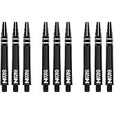 RED DRAGON Nitrotech Dart Shafts - Transparent Polymer Stems with Flight Locking System for Secure Flight Retention - Available in Short, Intermediate &amp; Medium Sizes and Multiple Colors