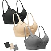 Stelle Nursing Bras Maternity Bra for Breastfeeding Pregnancy Wireless Bralette with Pads, Extenders & Clips