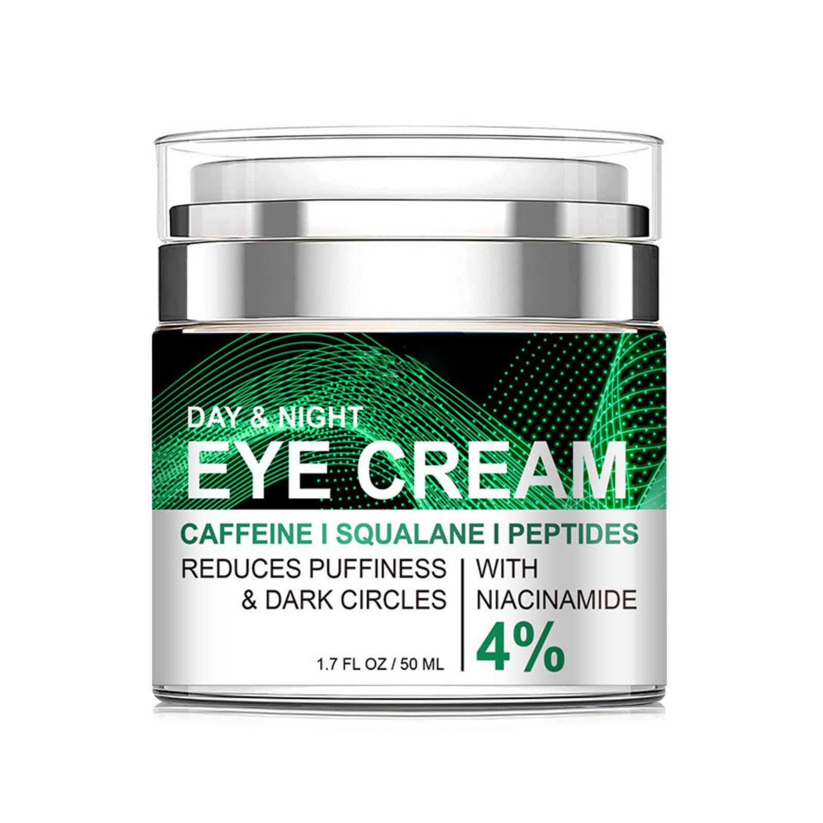 Caffeine Eye Cream for Dark Circles and Puffy Eyes Anti Aging Eye Cream with 4% Niacinamide to Lighten Pigmentation Reduce Fine Lines Firm Skin for A More Youthful Look 50ml