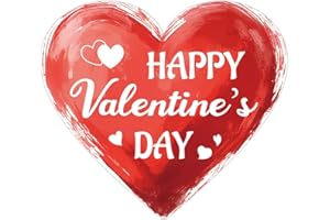 120pcs Happy Valentine's Stickers, 2x1.77in/5x4.5cm Red Heart Valentines Gift Tag Stickers Decal Sign Self-Adhesive Love Labe