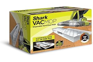 Shark VACMOP Disposable Hard Floor Pad Refills, Compatible with VM252 & VM180, No-Touch Disposal, for use on All Sealed Floor