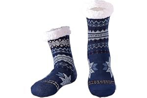 BSTcentelha Super Soft Warm Cozy Fuzzy Fleece-lined Winter With Grips Slipper Socks For Man