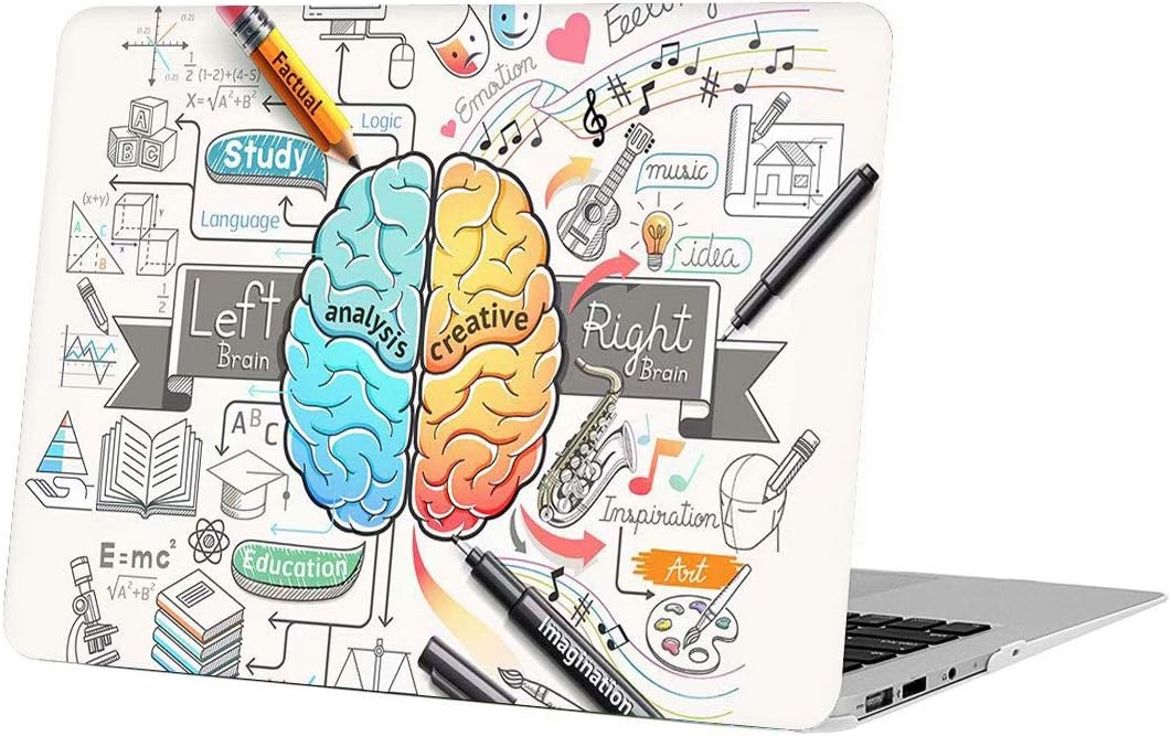AUSMIX MacBook Pro Retina 13 Inch Case, Hard Plastic Frosted Hand-feel Anti-scratch Shockproof Shell Unique Cover ONLY for Mac Pro 13 with Retina Display (Models: A1425 & 1502) - Cartoon Brain