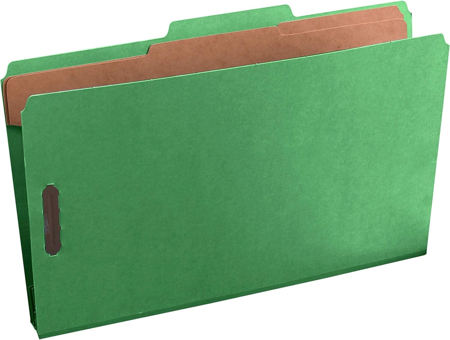 Pendaflex Top-Tab Pressboard Classification Folders, 2/5 Cut, 2 Dividers, Legal Size, Apple Green, 10 Per Box (2257G) : Top Tab Classification Folders : Office Products