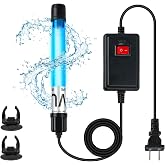 5W 6.9 Inch Aquarium UV Light for 10-55 Gallon Fish Tank Aquarium Light Green Clean Machine