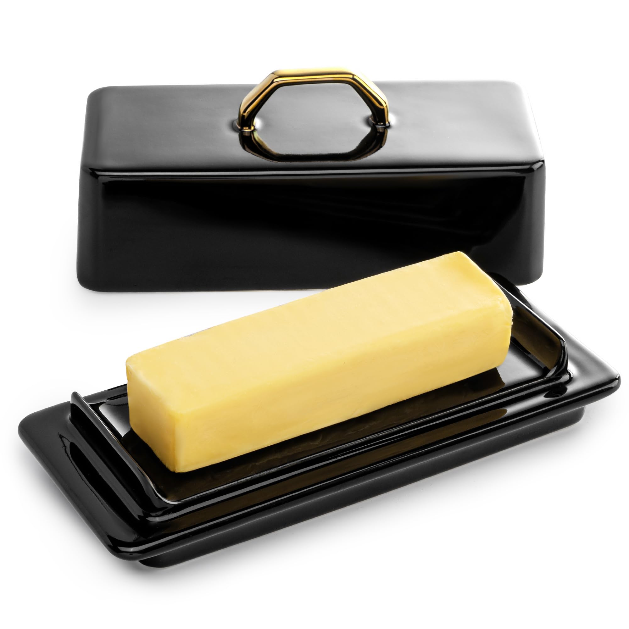 Photo 1 of ******missing lid*******Sweese Butter Dish with Lid for Countertop - Butter Container - Butter Saver, 4oz Beautiful Small Butter Tray for East West Coast Butter, Fridge, Dishwasher Safe