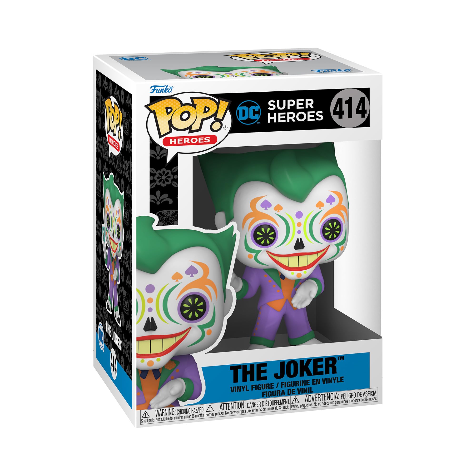 Funko POP! Heroes: Dia De Los DC - the Joker - DC Comics - Collectable Vinyl Figure - Gift Idea - Official Merchandise - Toys for Kids & Adults - Comic Books Fans - Model Figure for Collectors