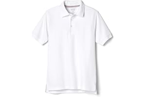 French Toast Boys' Short Sleeve Pique Polo Uniform Shirt (Standard & Husky)