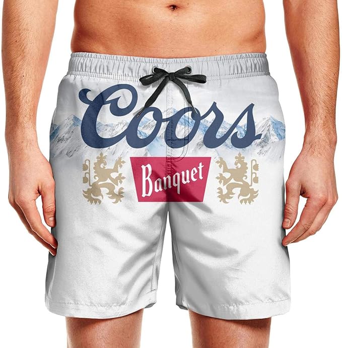 CoorsLightBanquetBeer Men's Casual Shorts Summer Funny Quick Dry