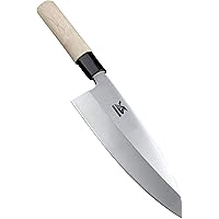 MSY BIGSUNNY Deba Fish Filleting Knife 7 Inches - High Carbon Stainless Steel