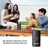 TECKNET Wireless Doorbell IP65 Waterproof Battery Powered 1300ft 60 Melodies view 4