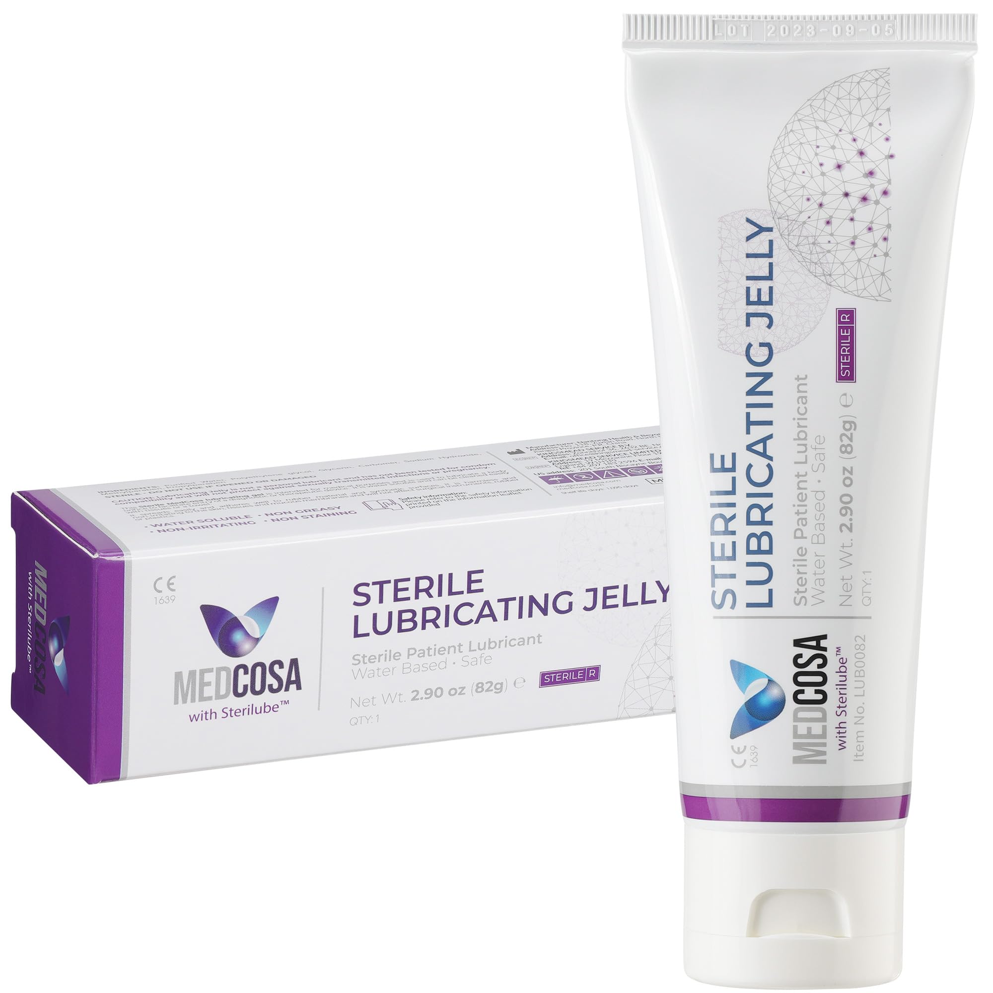 Photo 1 of Medcosa Sterile Lube - Surgical Lube - Medical Lubricant - for Body Piercing - Water Based Lubricating Jelly (2.9oz) Flip Top Tube