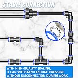 ERGAOBOY 12mm OD Push to Connect Fittings Blue PU12 view 6