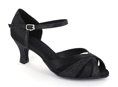 Minitoo Women S Cut Out Satin Stylish Satin Latin Dance Shoes