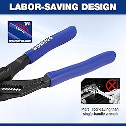 WORKPRO 7-Inch Pliers Wrench, CR-V Construction