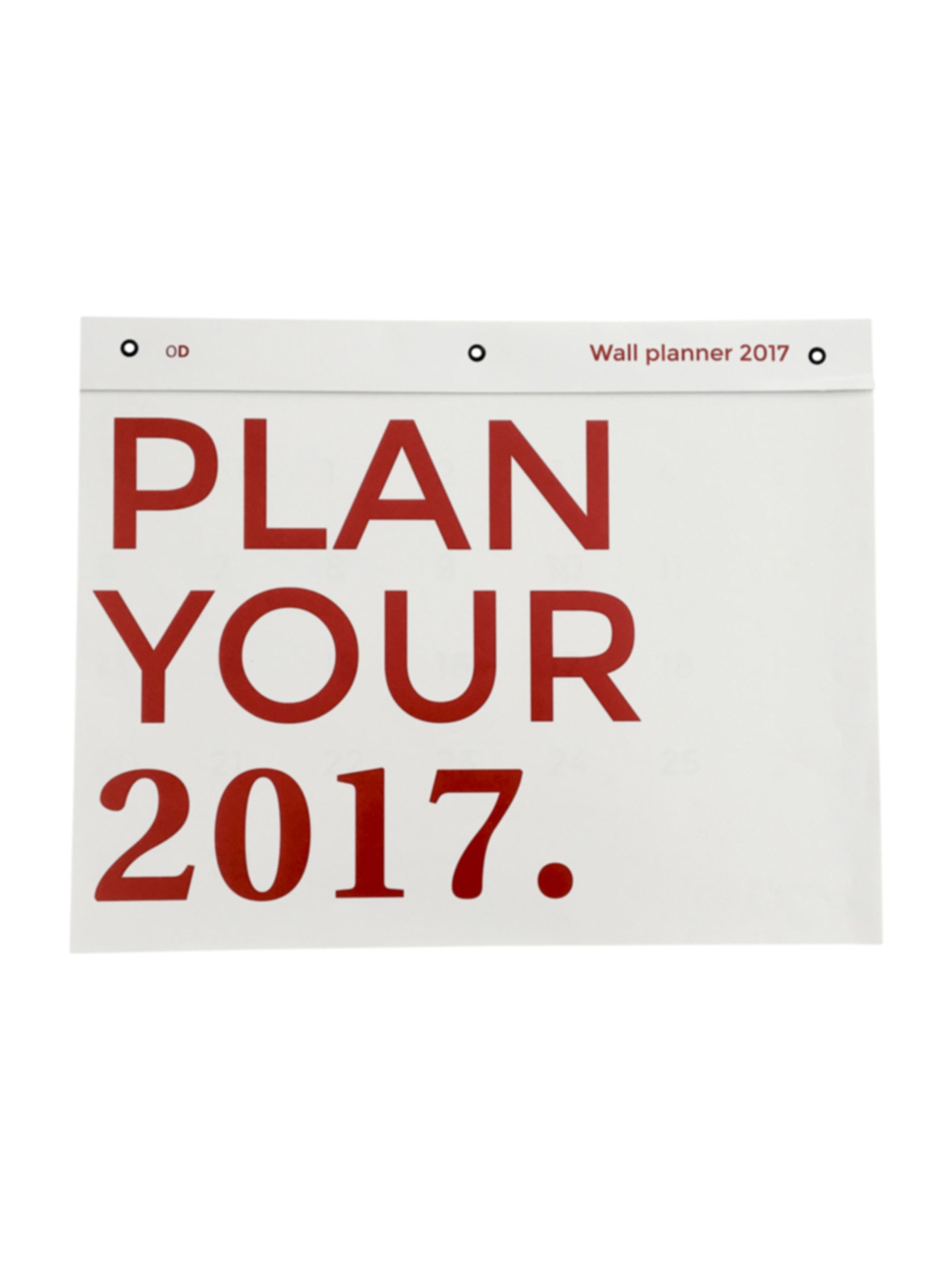OCTAGON DESIGN A3 2017 Wall Planner