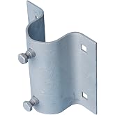 Dock Edge Stationary Dock Side Leg Holder, Galvanized, 5-7/8" x 5-1/4"