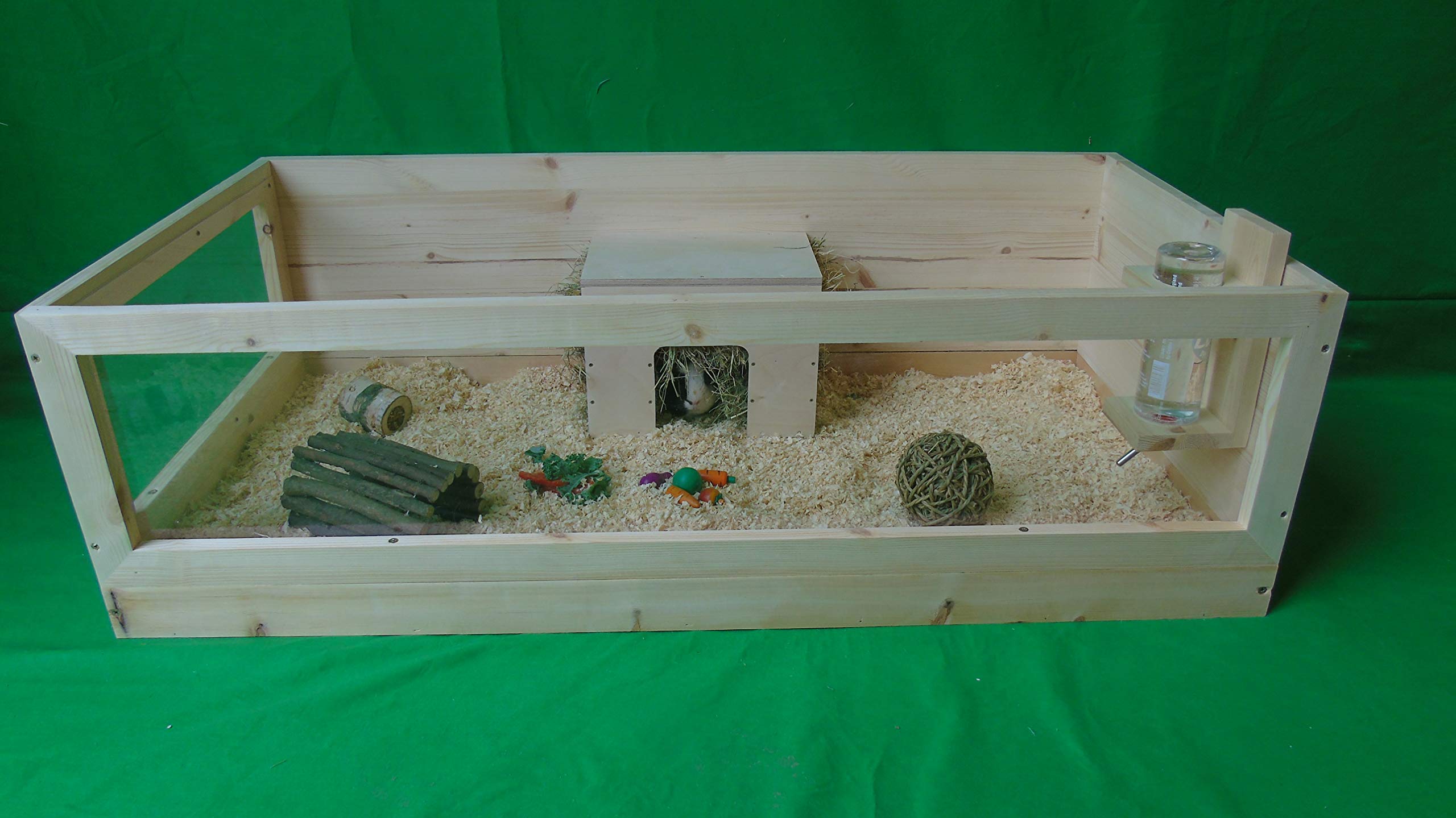 inside guinea pig hutch