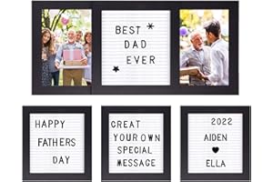 ITHMAHCO Father Day Gift From Son, Dad Picture Frame，Awesome Father'S Day Gifts For Dad,Grandpa, Grandfather, Stepdad 4x6'' Personalized Picture Frame Solid Wood Father Day Gift From Wife, Daughter, Kids