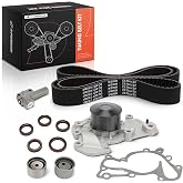 A-Premium Engine Timing Belt Kit with Water Pump | Compatible with Hyundai Sonata 1999-2005, Santa Fe 2001-2006, Tucson, Tiburon &amp; Kia Optima, Sportage, Magentis - 2.5L 2.7L
