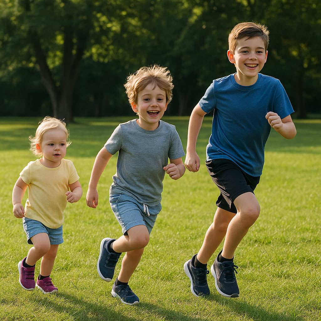 STARTER Youth Boys No Show Socks 10-Pack, Moisture-Wicking Kids Socks Shoe Size 10-4 (White/Grey/Black Multi, Medium)