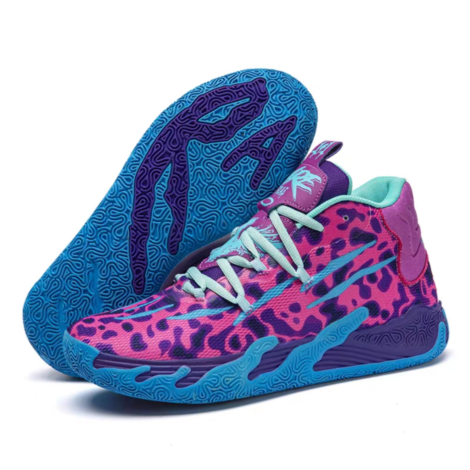 Wqsugnt Mens Multicolor High Top Basketball Shoes