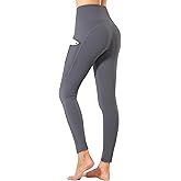 PHISOCKAT Women's Fleece Lined Leggings High Waisted Water Resistant Winter Thermal Warm Yoga Pants with Pockets