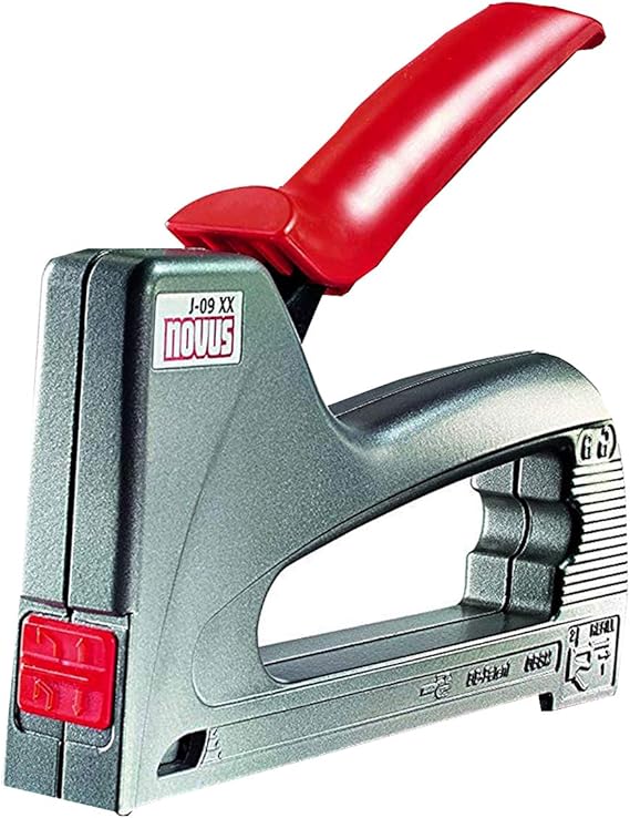Novus Staple Gun J09, robust Metal Housing, Heavy Duty, Upholstery