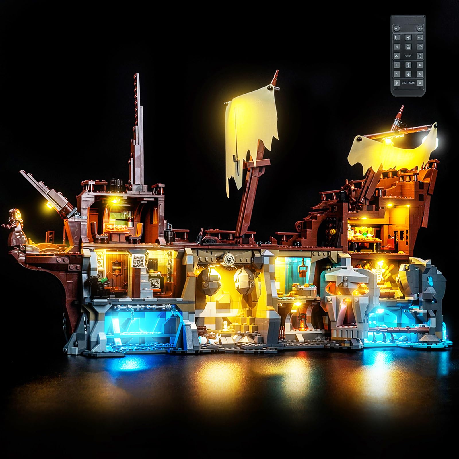 LocoLee RC Led Light Set Compatible with Lego 21363 The Goonies Decoration Led Decoration Lighting Kit Compatible with Lego 21363 Ideas Building Blocks Model,Only Lights Set,No Model