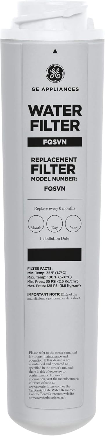 GE Appliances FQSVN FQSVF Replacement Filter Set, White: Home Improvement