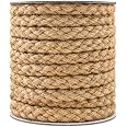 Tenn Well Braided Jute Rope, 25 Feet 11mm Thick Twine Rope | for Crafting, Cat Scratching, Gardening, Bundling, Farmhouse Dec